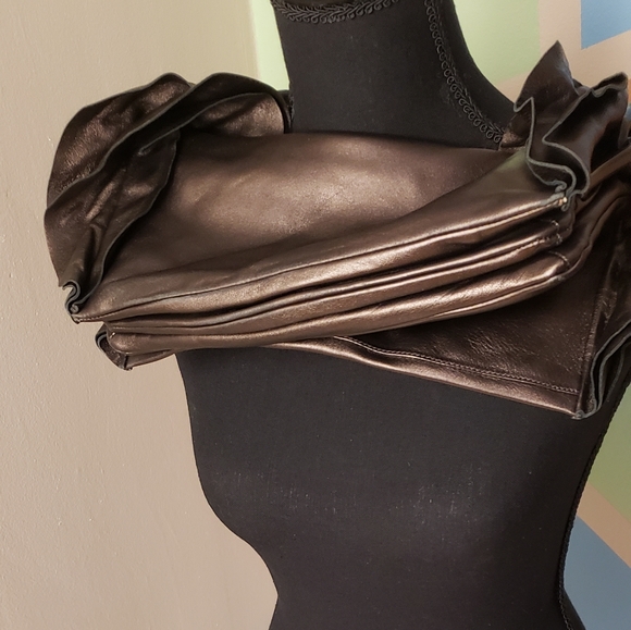 PRADA Small Ruffle Sides Handbag - Picture 5 of 13